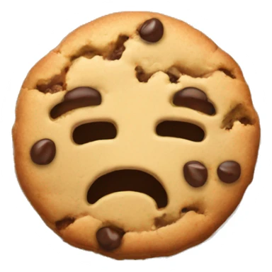 Cookie weeping violently sticker