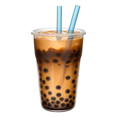 bubble tea made with coke sticker
