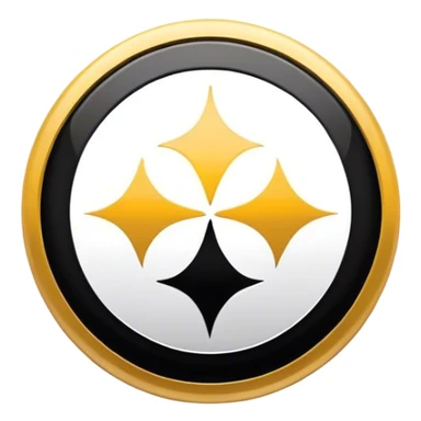Steelers logo sticker