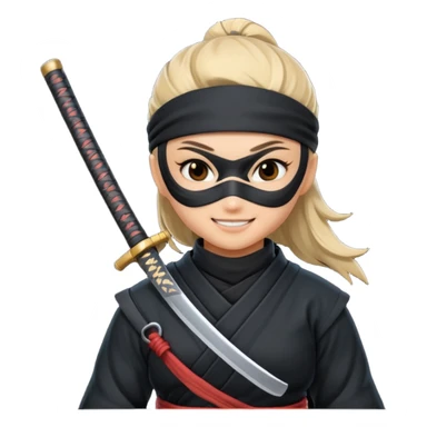 i need girl ninja smile sticker
