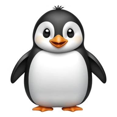 laughing penguin sticker