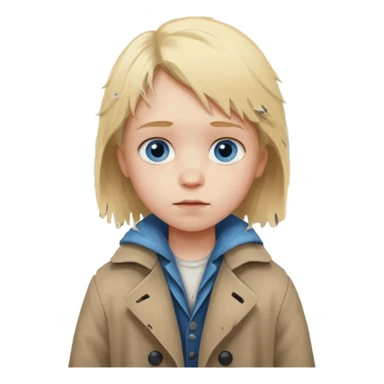 You are a poor child in a small German town, waking each day to the cold streets and the echo of factory whistles that never seem to stop. sticker