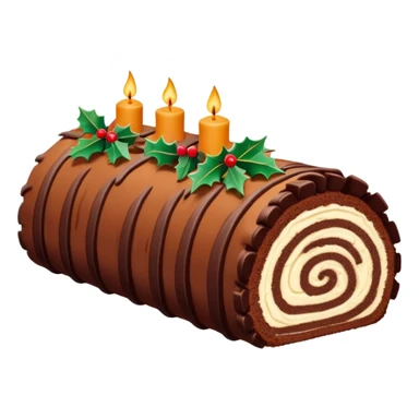 Yule log cake  sticker
