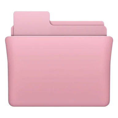 pastel pink empty folder for macbook app aesthetic sticker