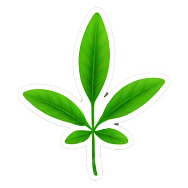 marijuana plant sticker