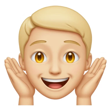 I want an overly excited face that says “I am so excited, I cannot contain. With eyes tightly squeezed closed together and a big grin emoji. sticker