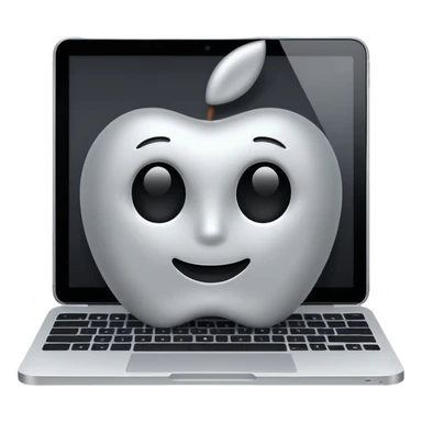 Emoji digitar Apple notebook sticker