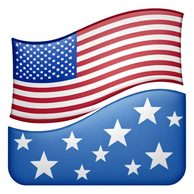American flag in distress, upside down, stars in the bottom left corner, accurate flag proportions, simple clear design, no text sticker