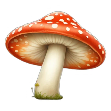 Amanita muscaria happy sticker