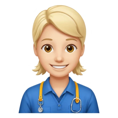 Employee with Lanyards sticker