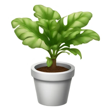 Potted pathos plant sticker