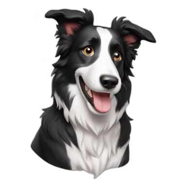 Happy-border-collie sticker