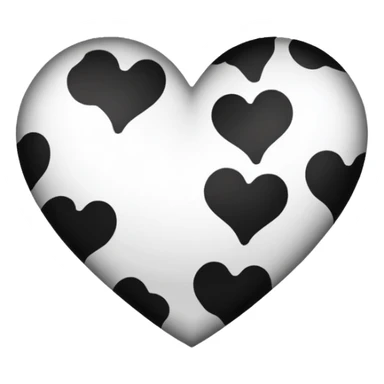 Cow print heart  sticker