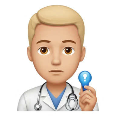 A male customer who has been looking for feedback or advice on a medical condition. I want to see the two options. No headset or computers. sticker