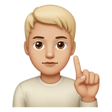 side eye emoji holding up the middle finger sticker