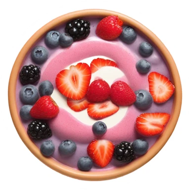 Smoothie bowl with berries sticker