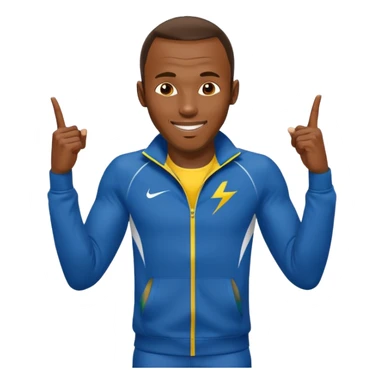 usain bolt with a 9.58 behind him sticker