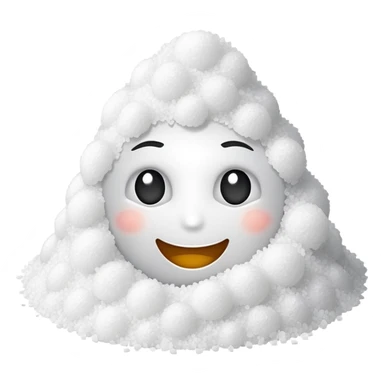 Happy face with a pile of salt sticker