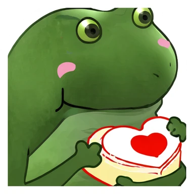 Heart-shaped coquette Mother's Day cake sticker