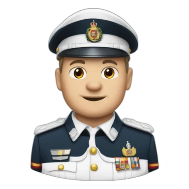 Olaf Scholz in uniform sticker