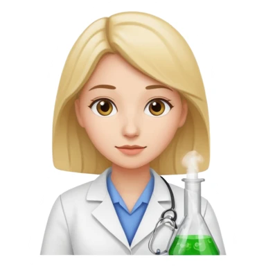 young women pharmacist studying science sticker