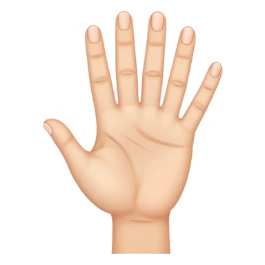 hand with four fingers up sticker