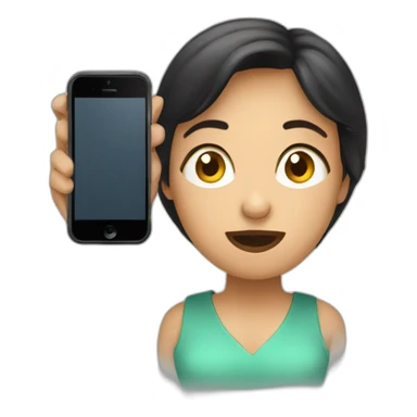 Femme qui ignore son mari pour un téléphone sticker