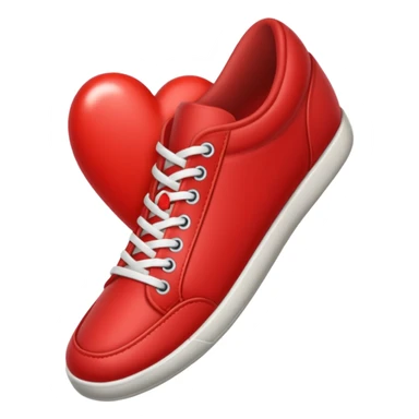 Corazón flechado con zapatillas  sticker