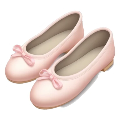 Pale light pink ballet shoes sticker
