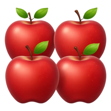 a few red apples sticker