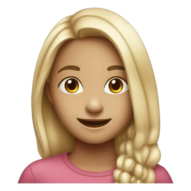 smiling girl looking at viewer sticker