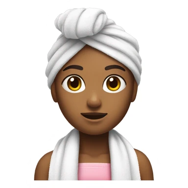 girl with towel on hair playing nintendo switch sticker