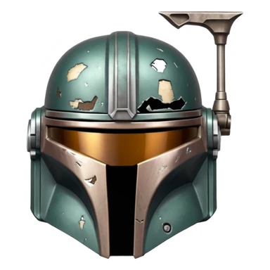 the mandalorian helmet sticker