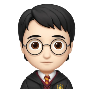harry potter hearts eyes face funko pop style cute sticker