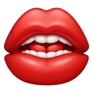 Lip kiss sticker