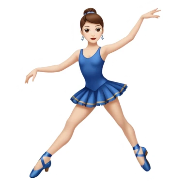 Jazz dancer white with brown hair wearing dance turning shoes not ballet shoes  sticker