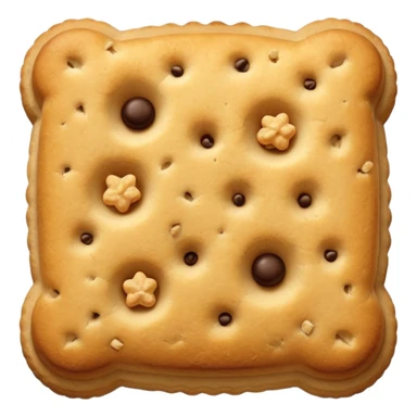 vanilla biscuit with crumbs sticker