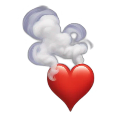 heart shape smoke sticker