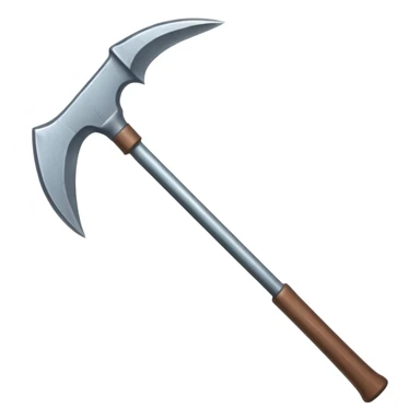 a double-ended pickaxe with identical sharp tips for mining ore sticker
