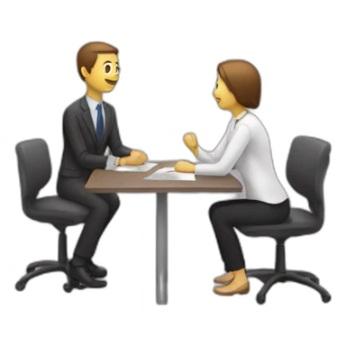 meeting 2 person sticker
