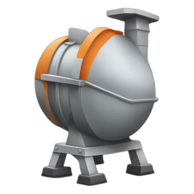Orange concrete mixer sticker