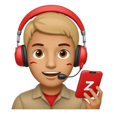 a man calling zometo delevery sticker