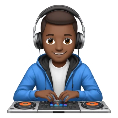 dj with setup sticker