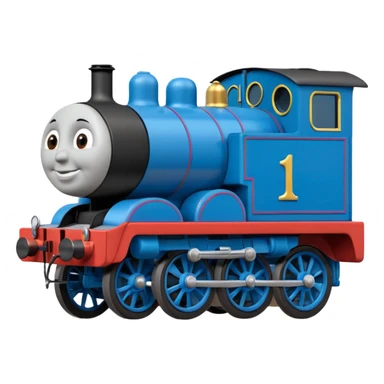 Thomas the tank engine 2d side emoji sticker