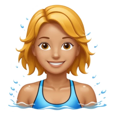 girl swimming athlete sticker