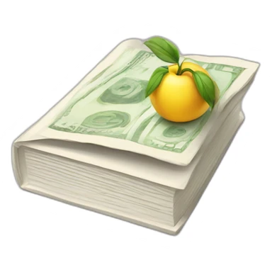 book about finances sticker