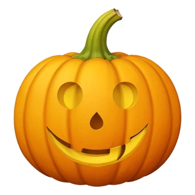 pumpkin with banana peel on top sticker