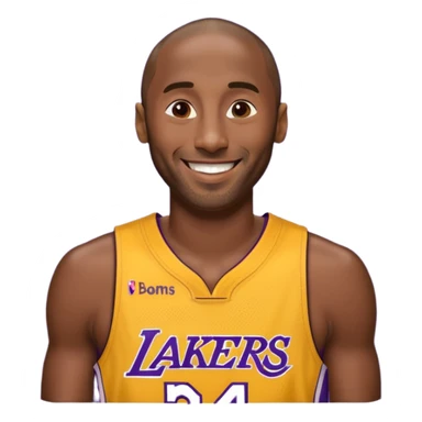 kobe in his lakers jersey number 24 sticker