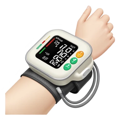 blood pressure cuff on arm sticker