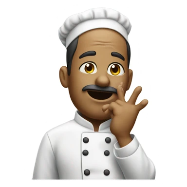 Chef kissing fingers sticker